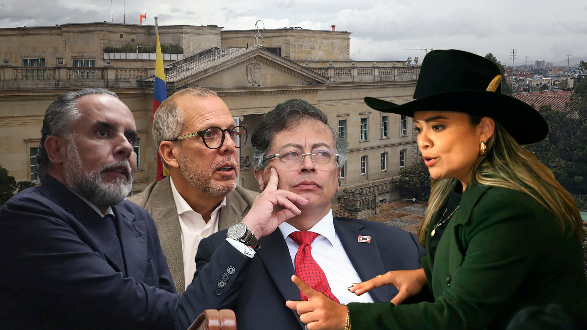 Lina Garrido, Gustavo Petro, Armando Benedetti, Alfredo Saade