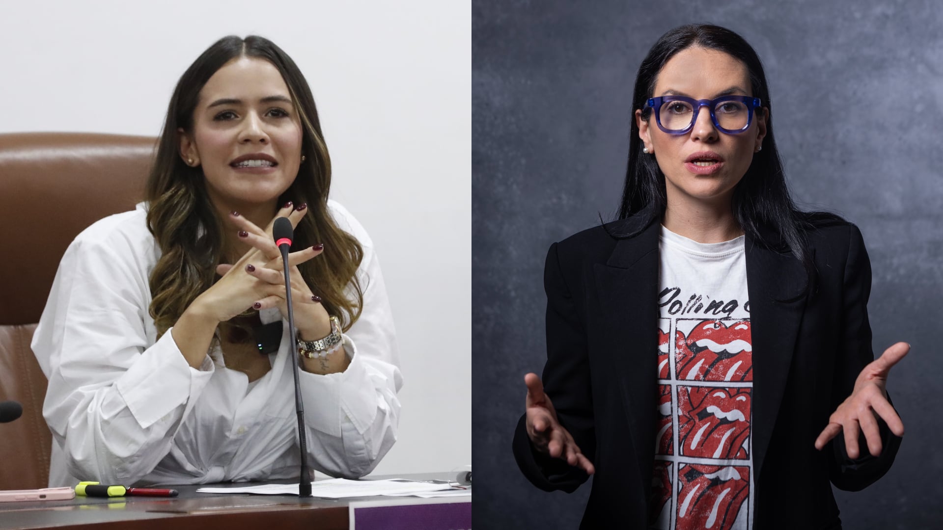 María Fernanda Carrascal y María del Mar Pizarro.