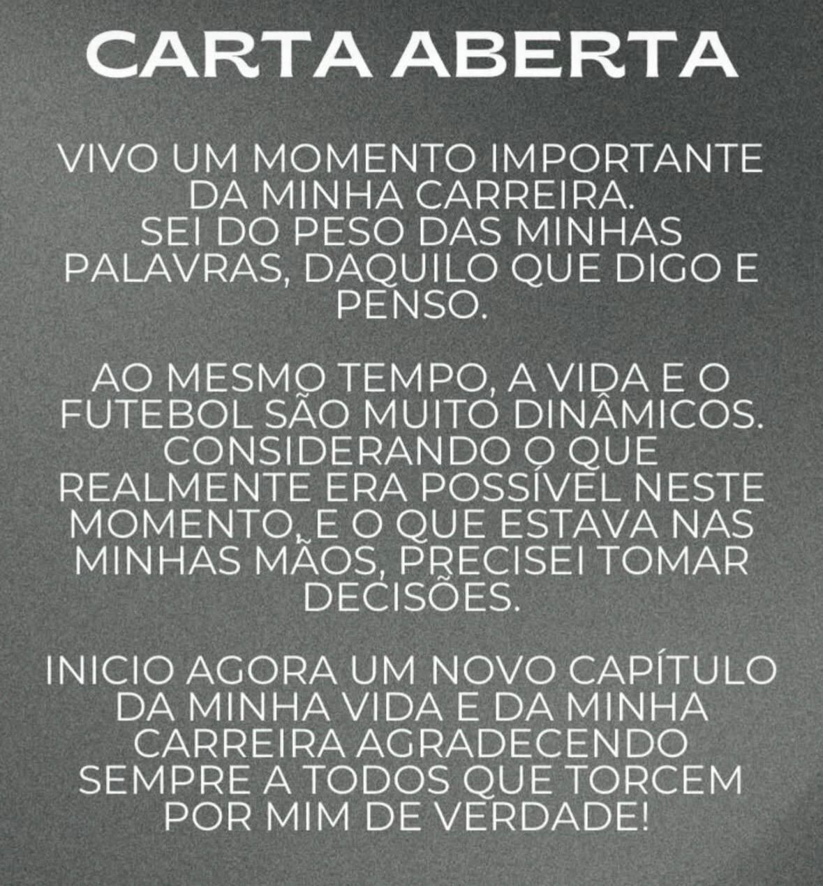 Carta abierta de Jhon Arias por su paso de Wolverhampton a Palmeiras.