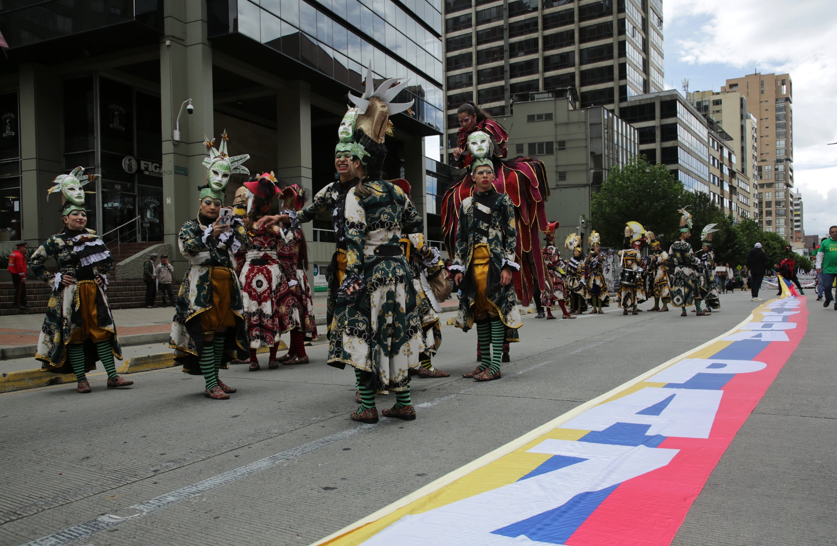 Marchas 1 de Mayo día del trabajo, apoyo al Presidente Gustavo Petro