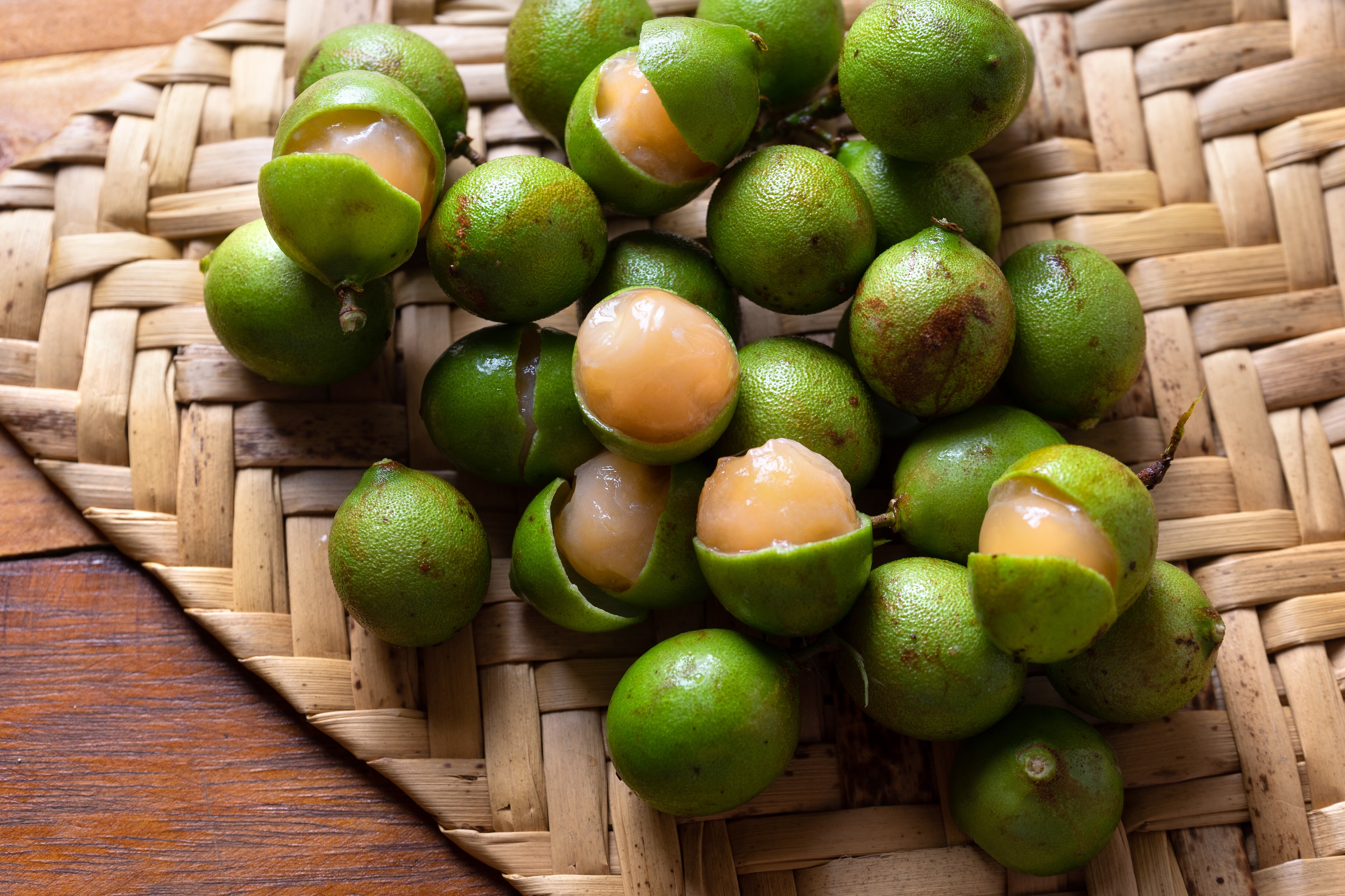 Fresh huaya fruit ready to eat