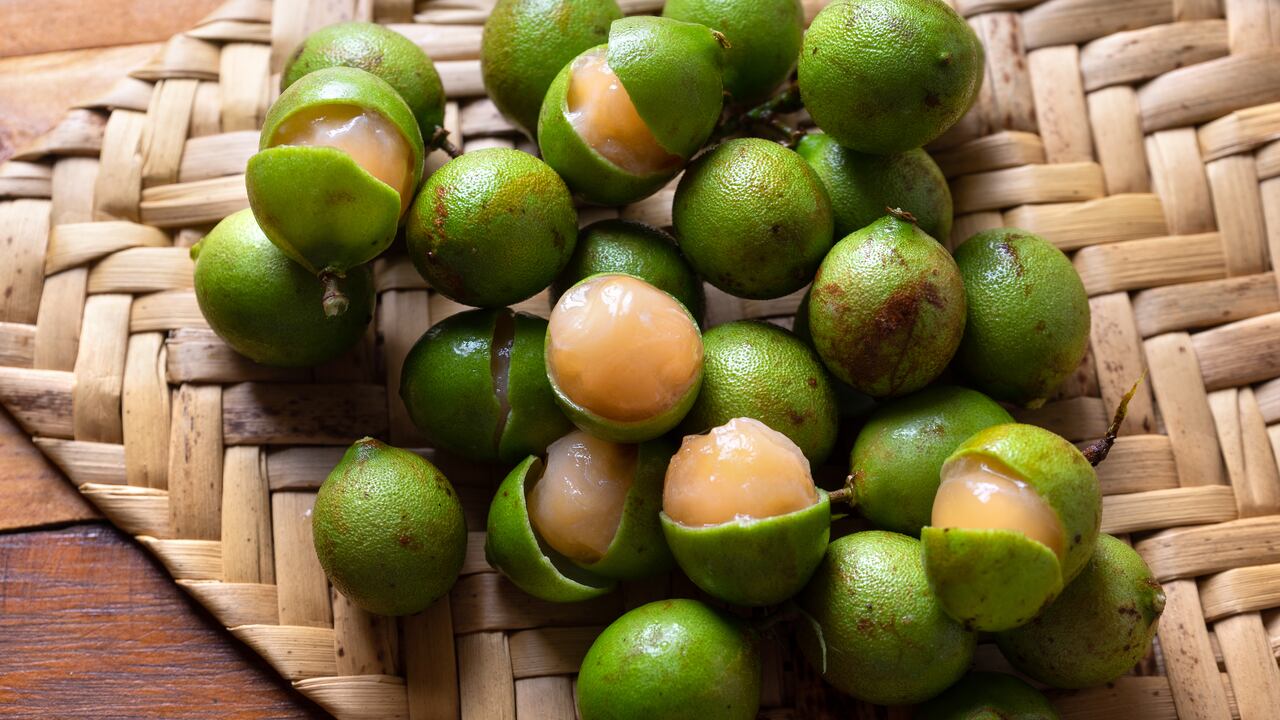 Fresh huaya fruit ready to eat