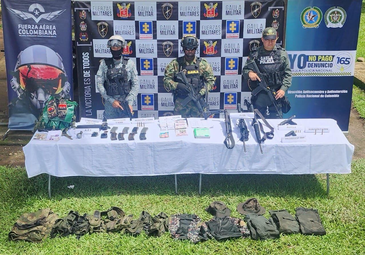 Incautación al ELN en Boyacá.