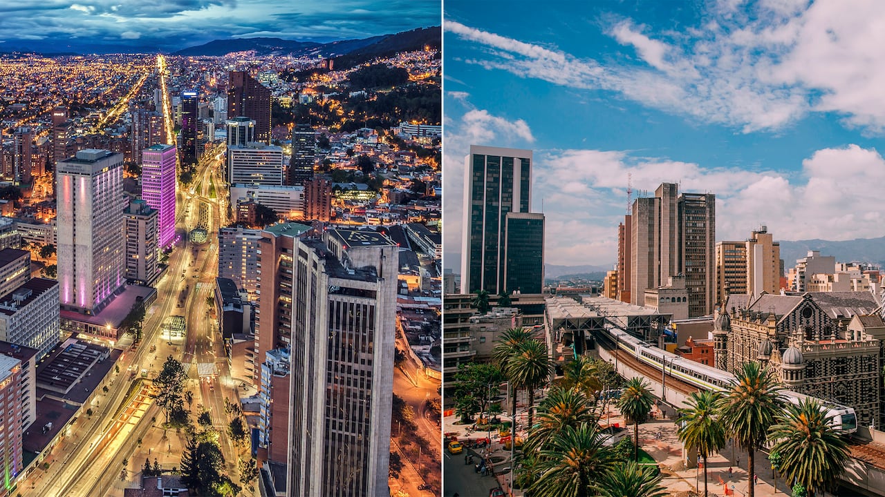 Bogotá y Medellín.