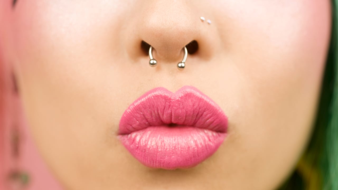 piercing en la nariz