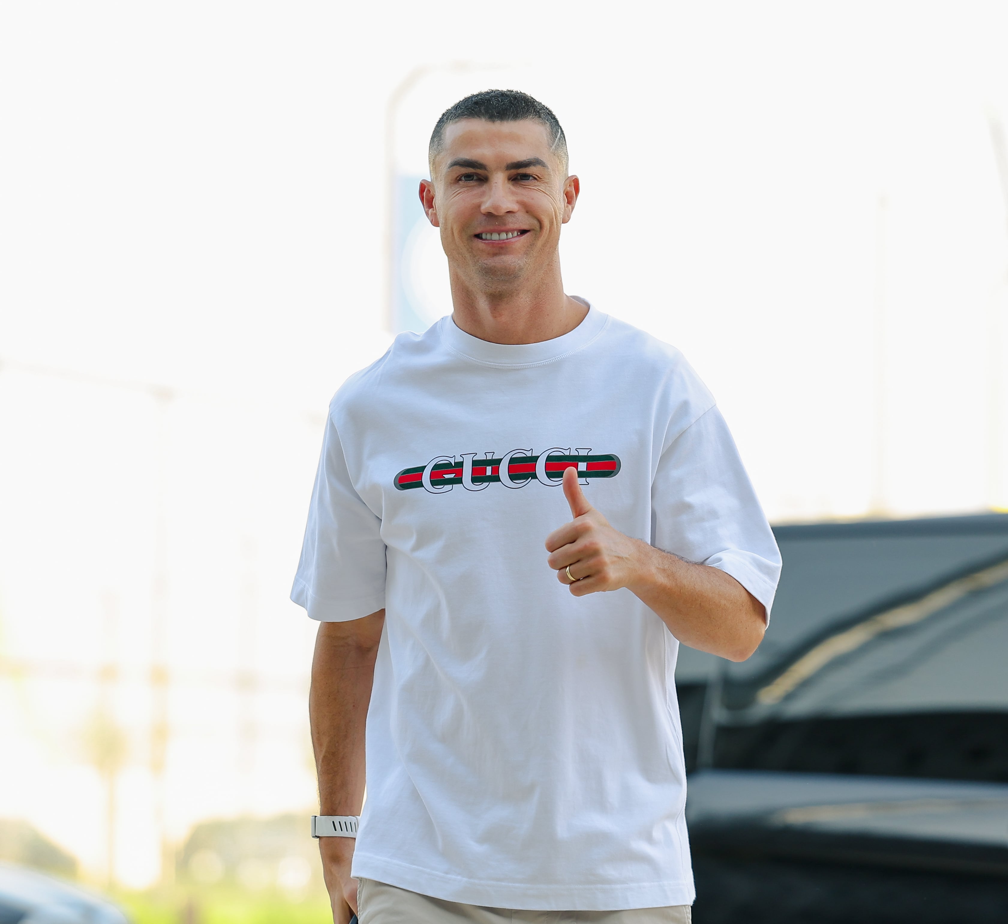 Cristiano Ronaldo, delantero de Portugal, en su regreso a entrenamientos con el Al-Nassr