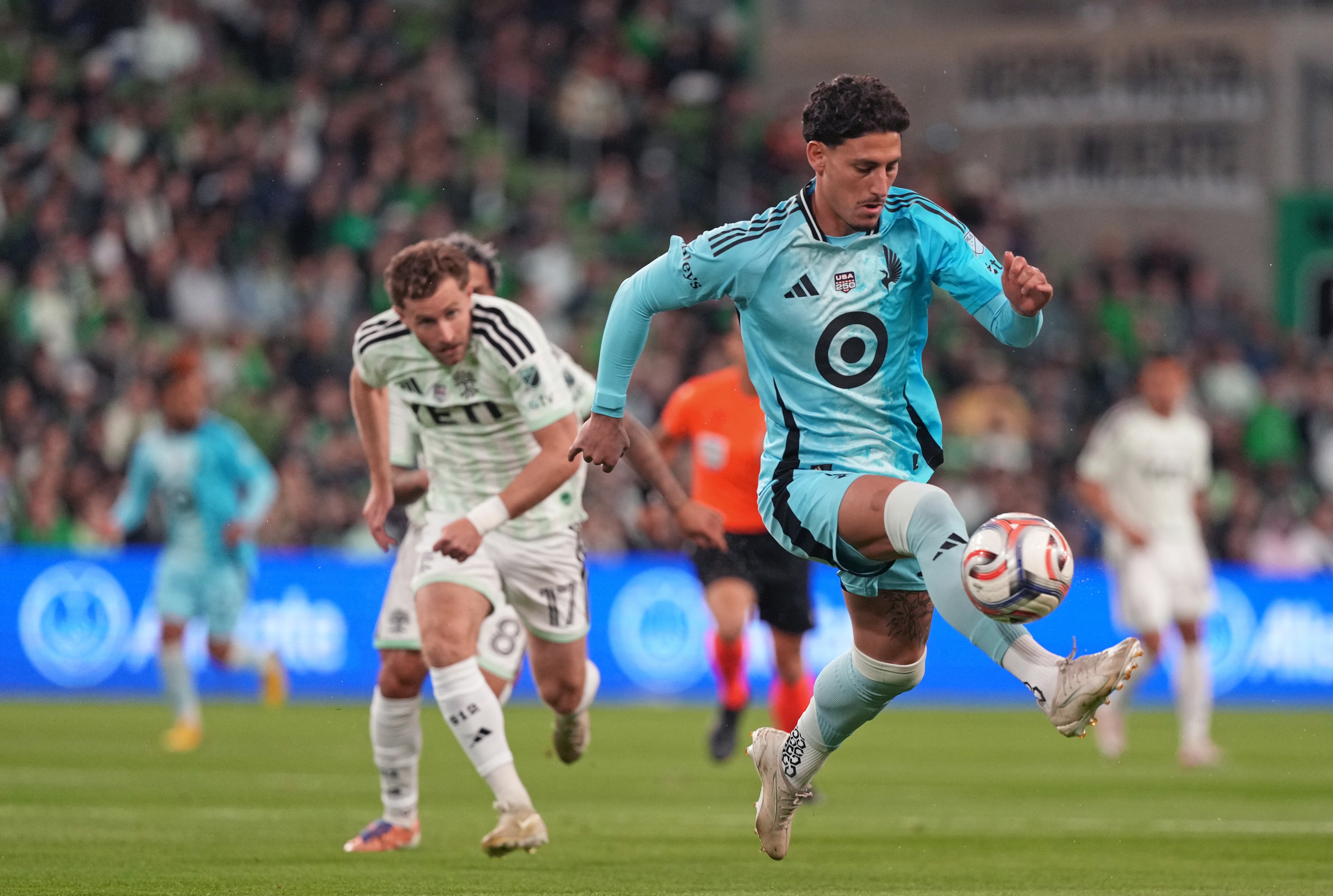 Partido de Minnesota United, contra Austin, en el arranque de la MLS 2026. James Rodríguez no alcanzó a estar.