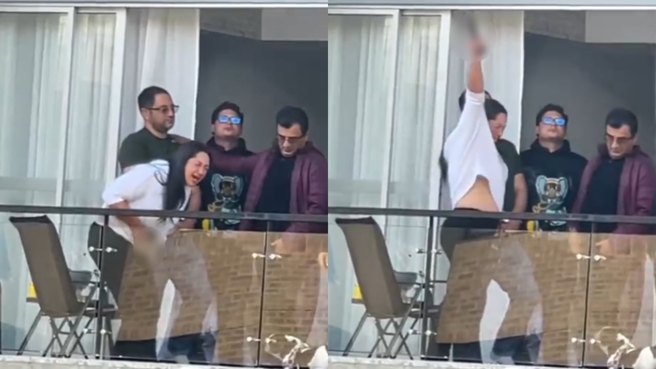 La situación fue atendida por policías, pero no les permitieron ingresar al apartamento.