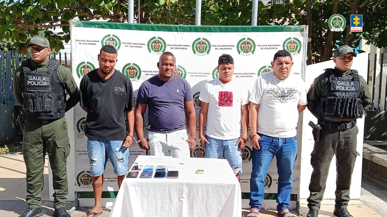 Cuatro capturados por la Policía.