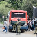 Orden: Se intensifica operativos de seguridad en el departamento del Cauca a raíz de el último hostigamiento presentado en el batallón de Santander de Quilichao, donde fueron atacados con tatucos que dejaron como resultado 4 soldados heridos. Ademas de otros atentados en el resto del departamento. Foto José L Guzmán. El País, agosto 25-23