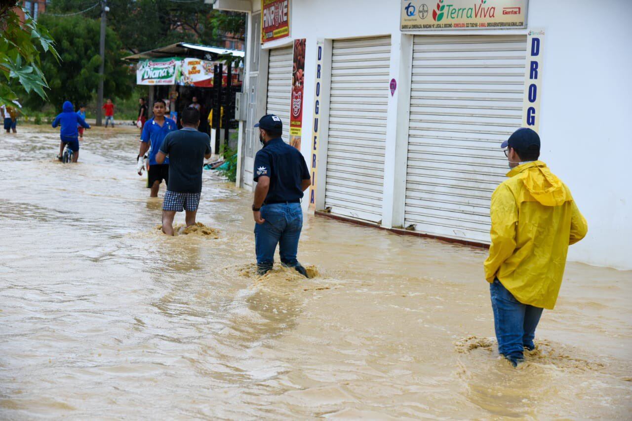 Emergencia por fuertes lluvias en 35 barrios de Cúcuta