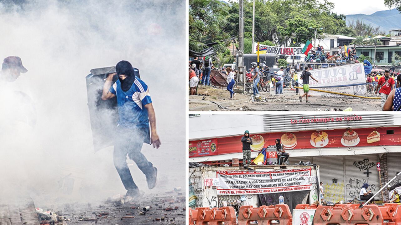 La violencia que se ha tomado a la capital del Valle, desde que empezaron las protestas, expone como trasfondo enfrentamientos de pandillas por el negocio ilícito del narcotráfico y el control territorial.