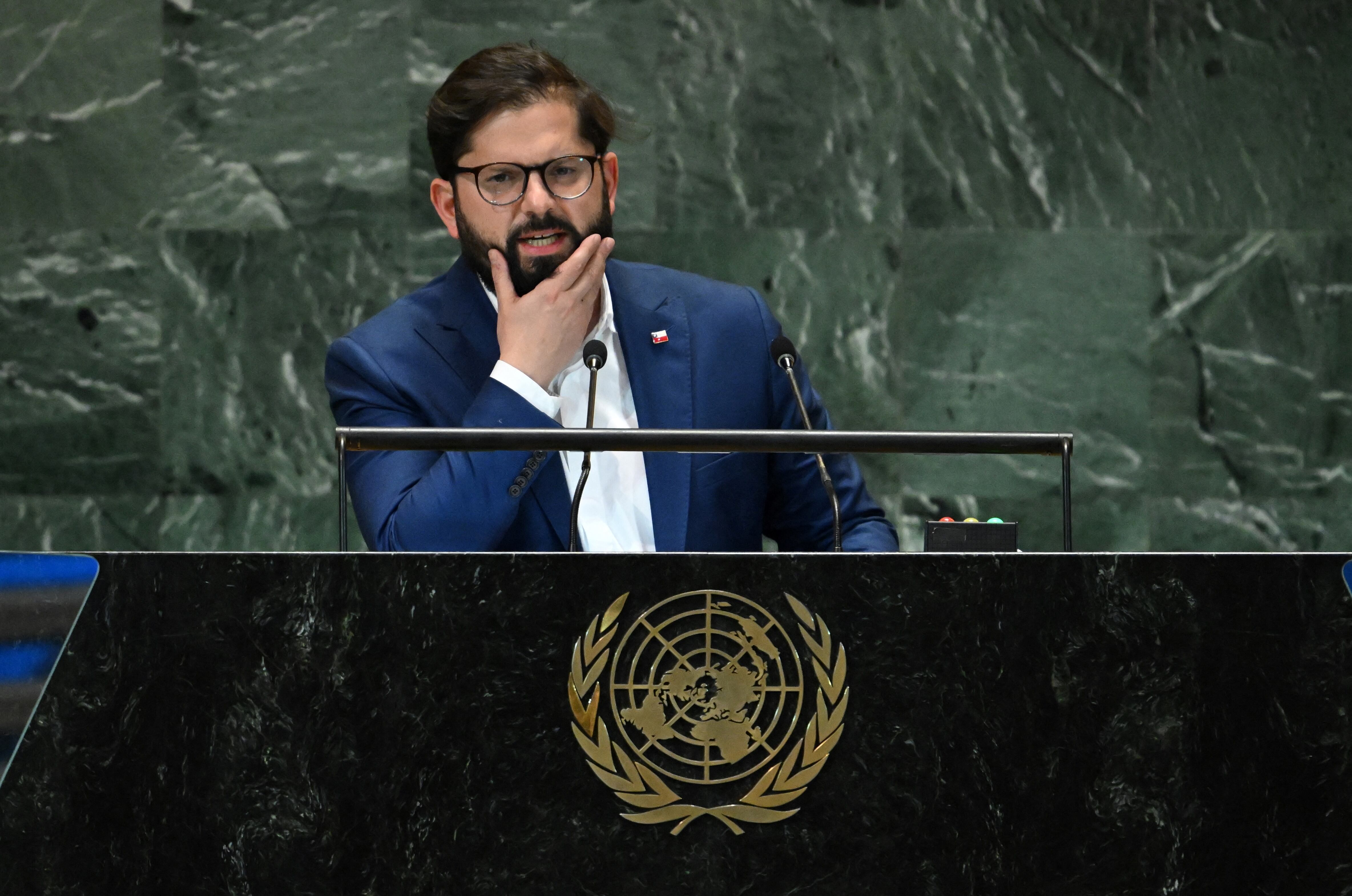 Gabriel Boric, presidente de Chile en la ONU