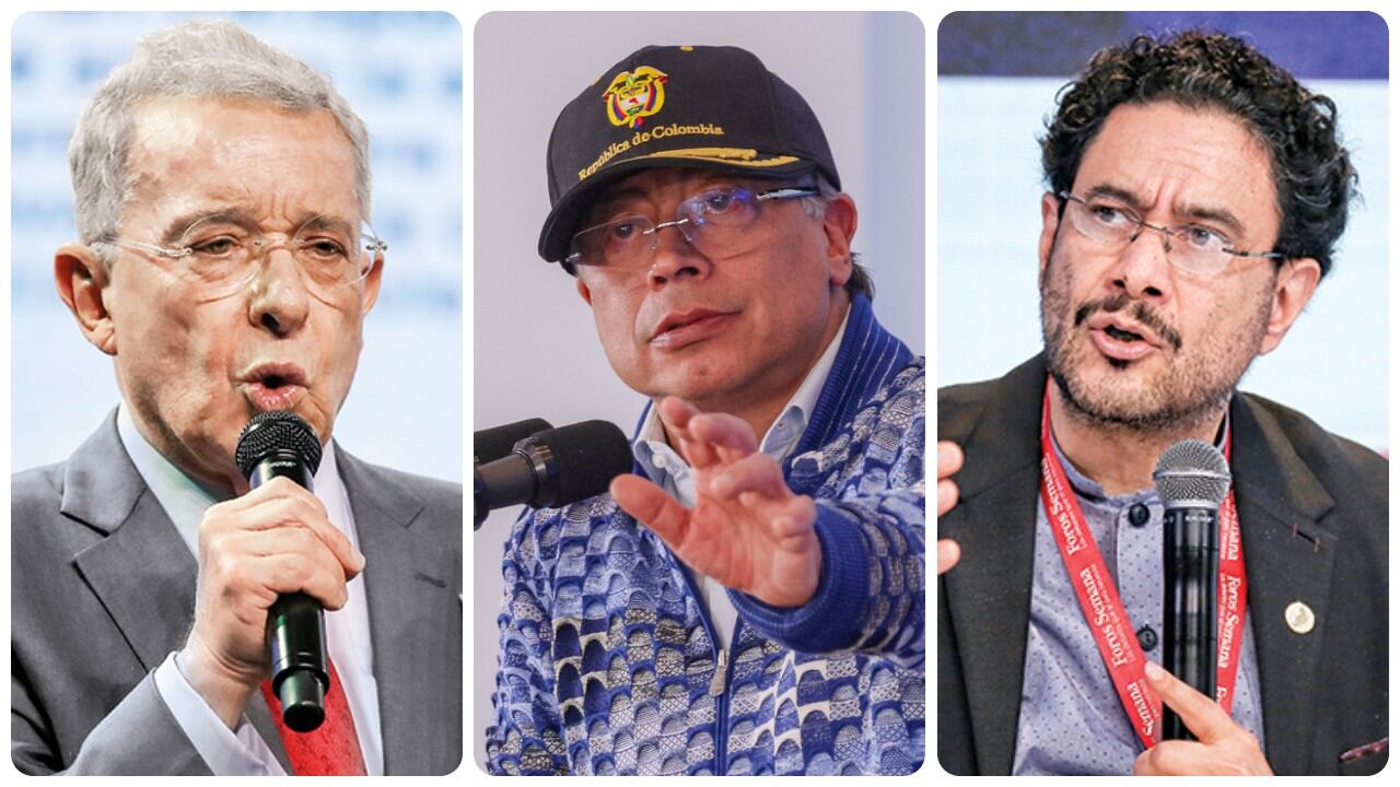 Álvaro Uribe, Gustavo Petro e Iván Cepeda