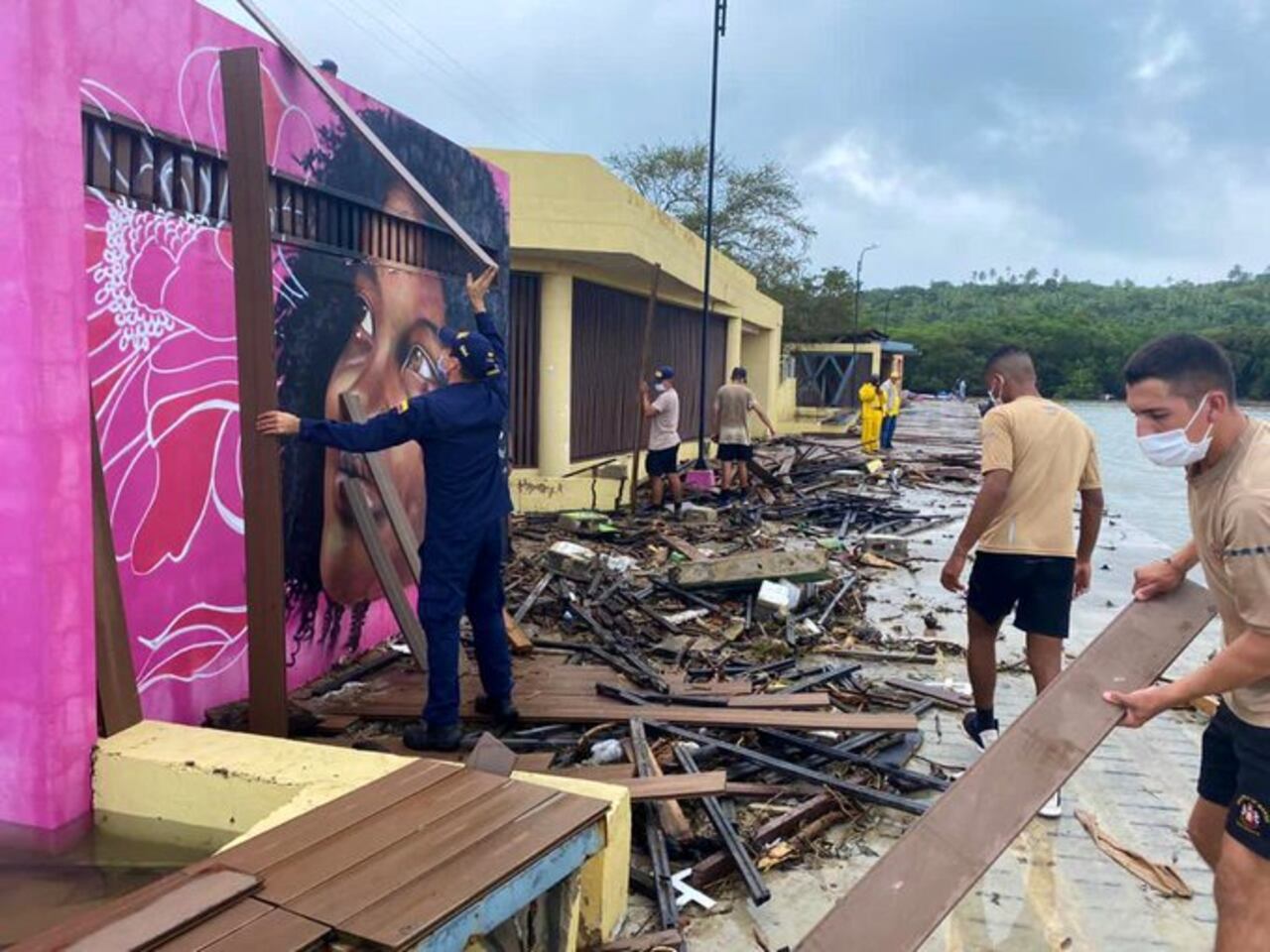 Daños en San Andrés