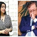 Sandra Fonseca, directora de Asoenergía, y Gustavo Petro, presidente de Colombia.