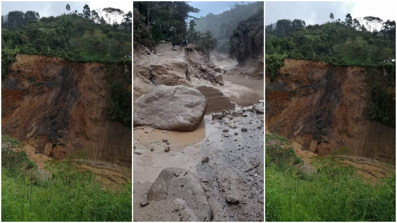 Tragedia en el Huila. Imágenes compartidas por Edilson Quintero, de la Junta de la vereda afectada.