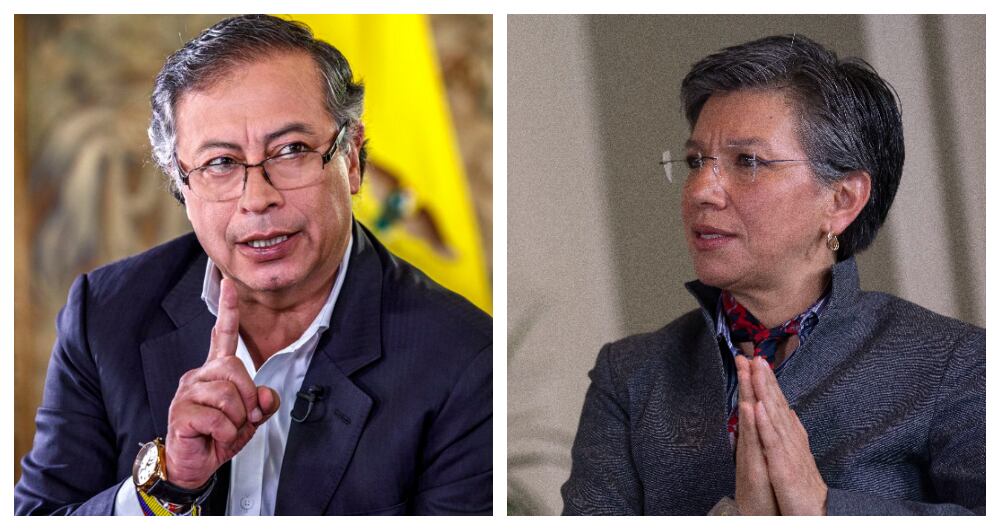 Gustavo Petro y Claudia López han tenido una relación de amores y odios.