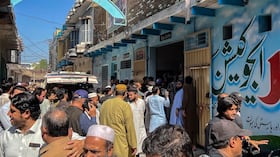 Derrumbe de techo en Pakistán
