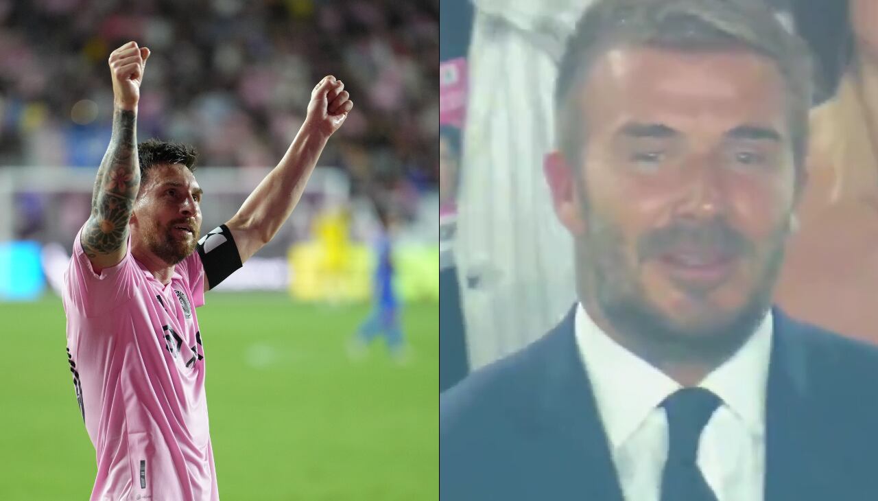 Lionel Messi hizo llorar a Beckham con su golazo.