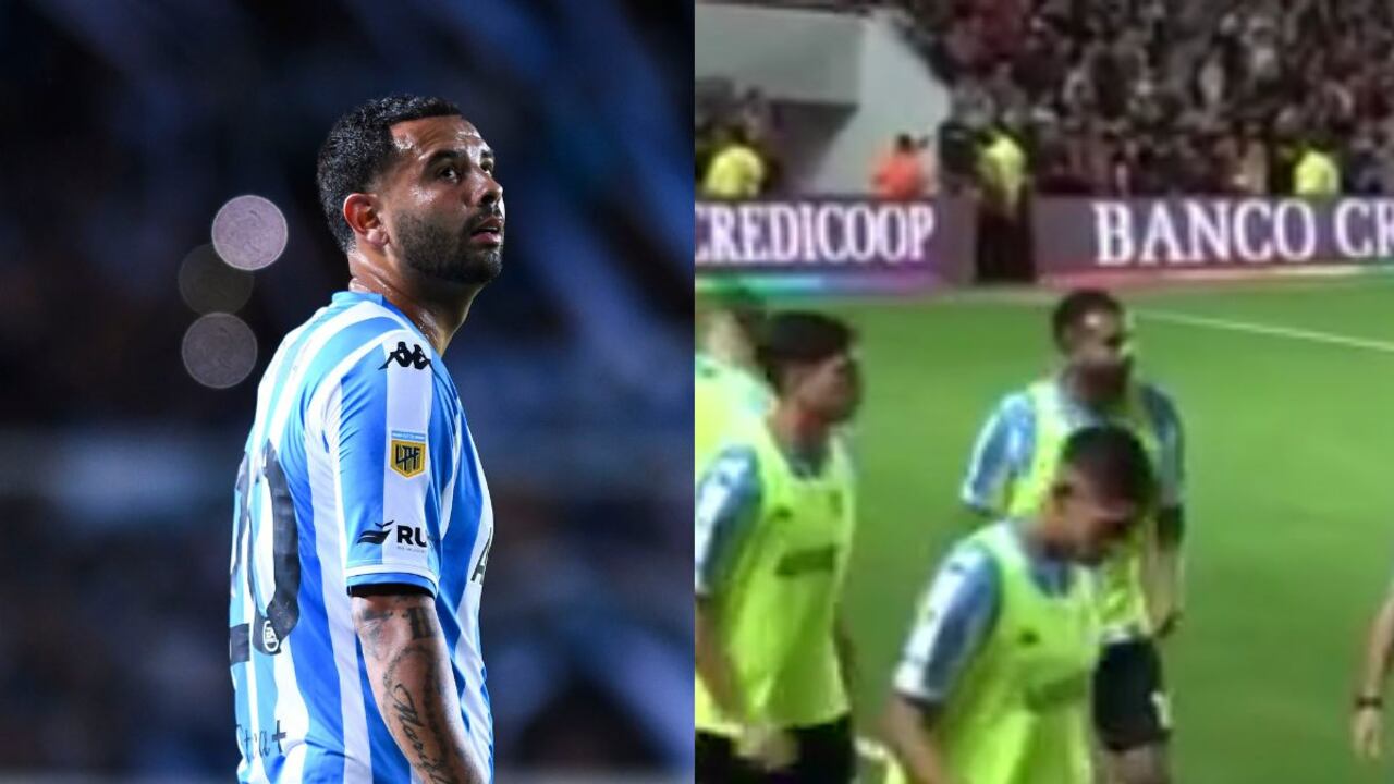 El cruce de Cardona con un hincha en Argentina.
