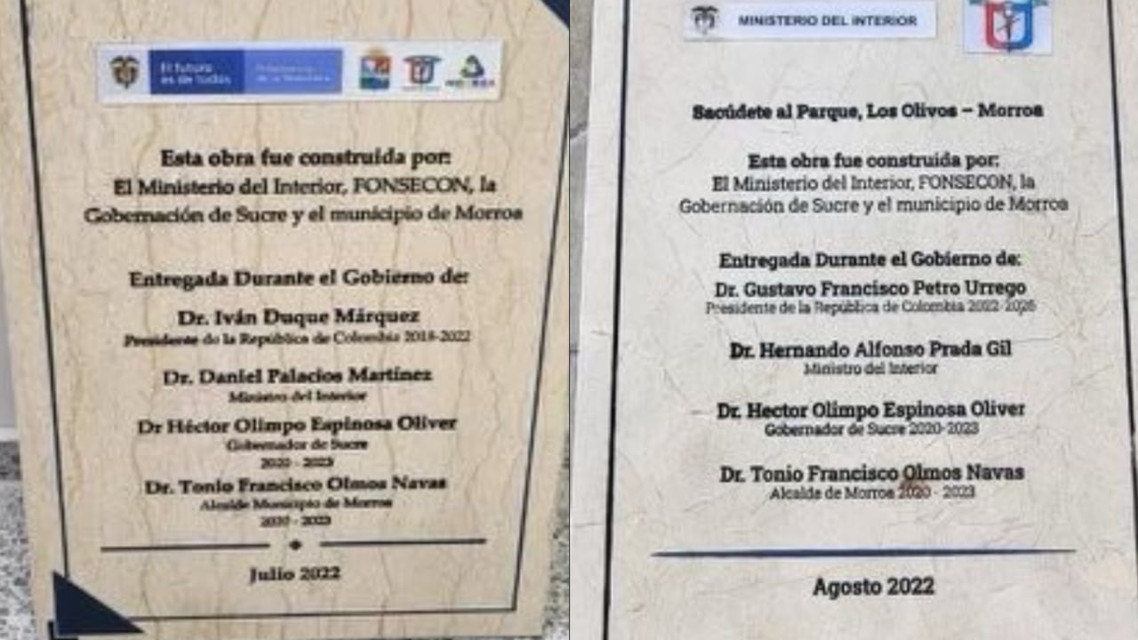 Placas 'Sacúdete al Parque' modificada.