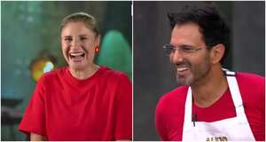 Vicky Berrio y Alejandro Estrada en MasterChef Celebrity