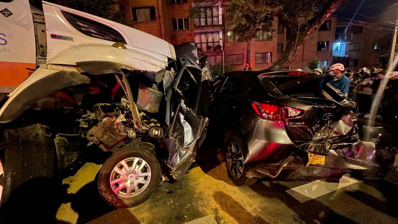 Imagen del choque múltiple