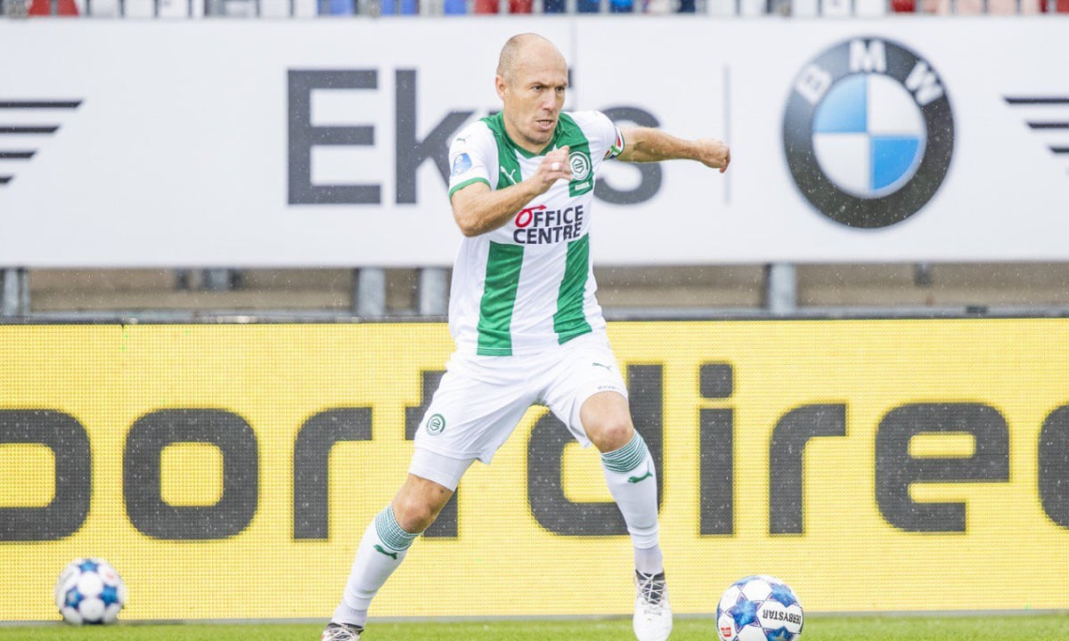 Arjen Robben en el FC Groningen. Foto: Twitter oficial de Arjen Robben.