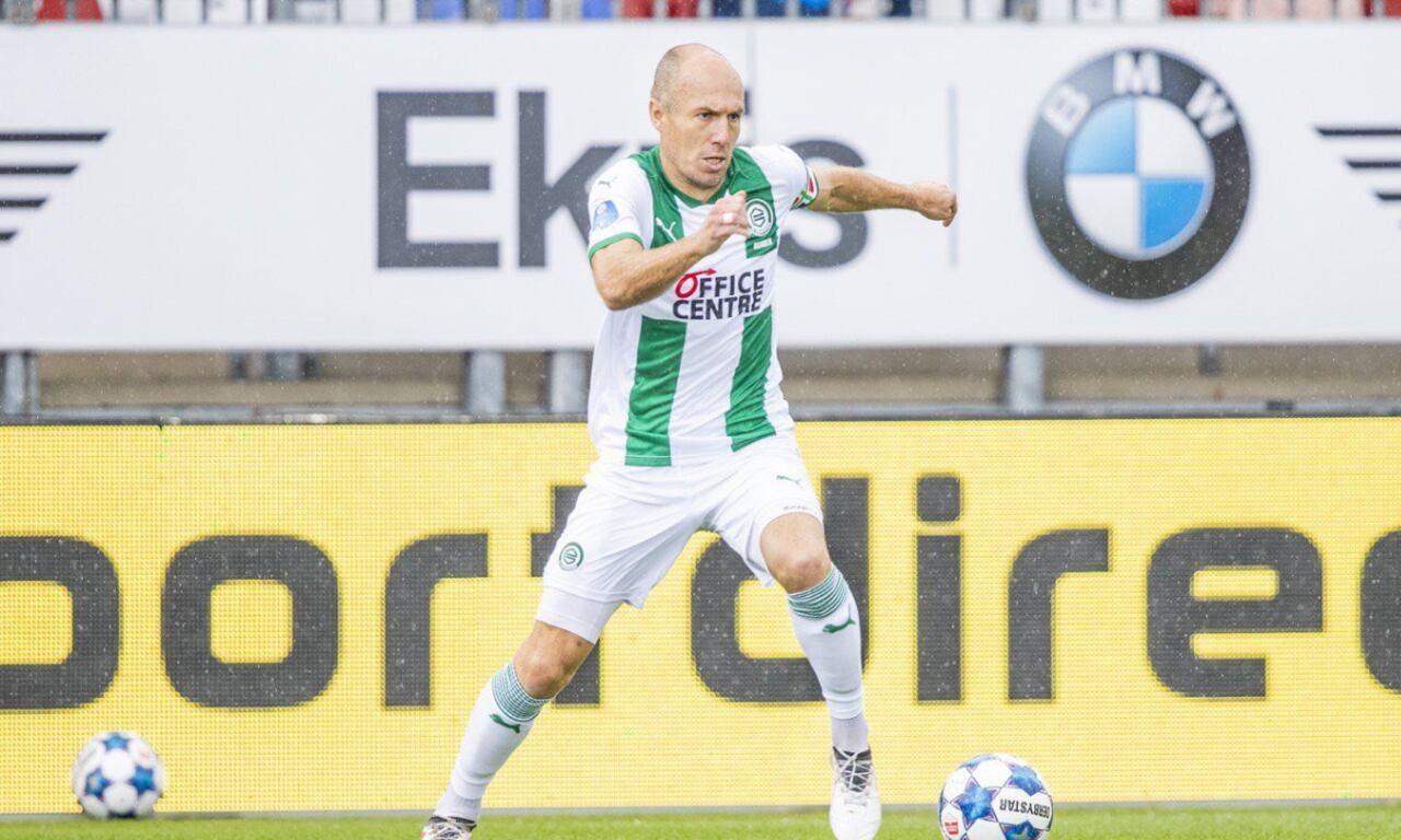 Arjen Robben en el FC Groningen. Foto: Twitter oficial de Arjen Robben.