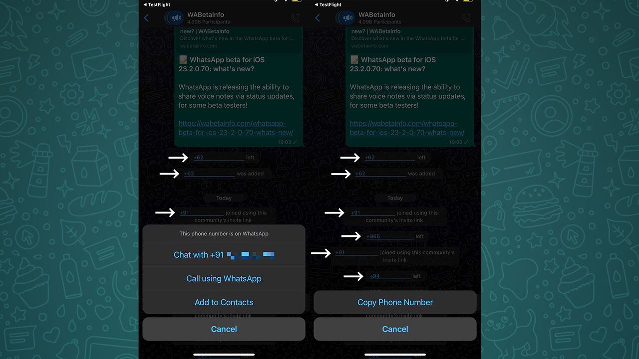 WhatsApp lanzó una función de atajos para los administradores de los chats grupales.