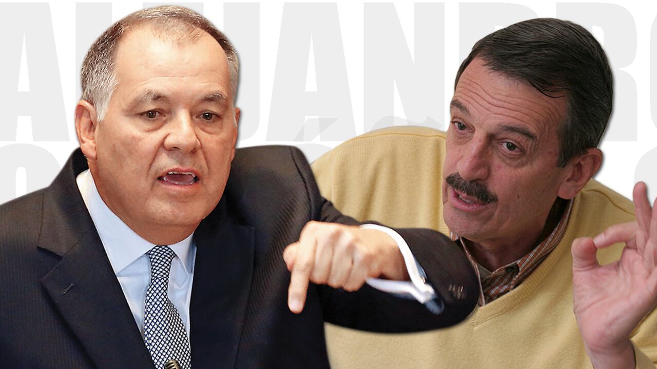 Alejandro Ordóñez y el coronel (r) Alfonso Plazas Vega.