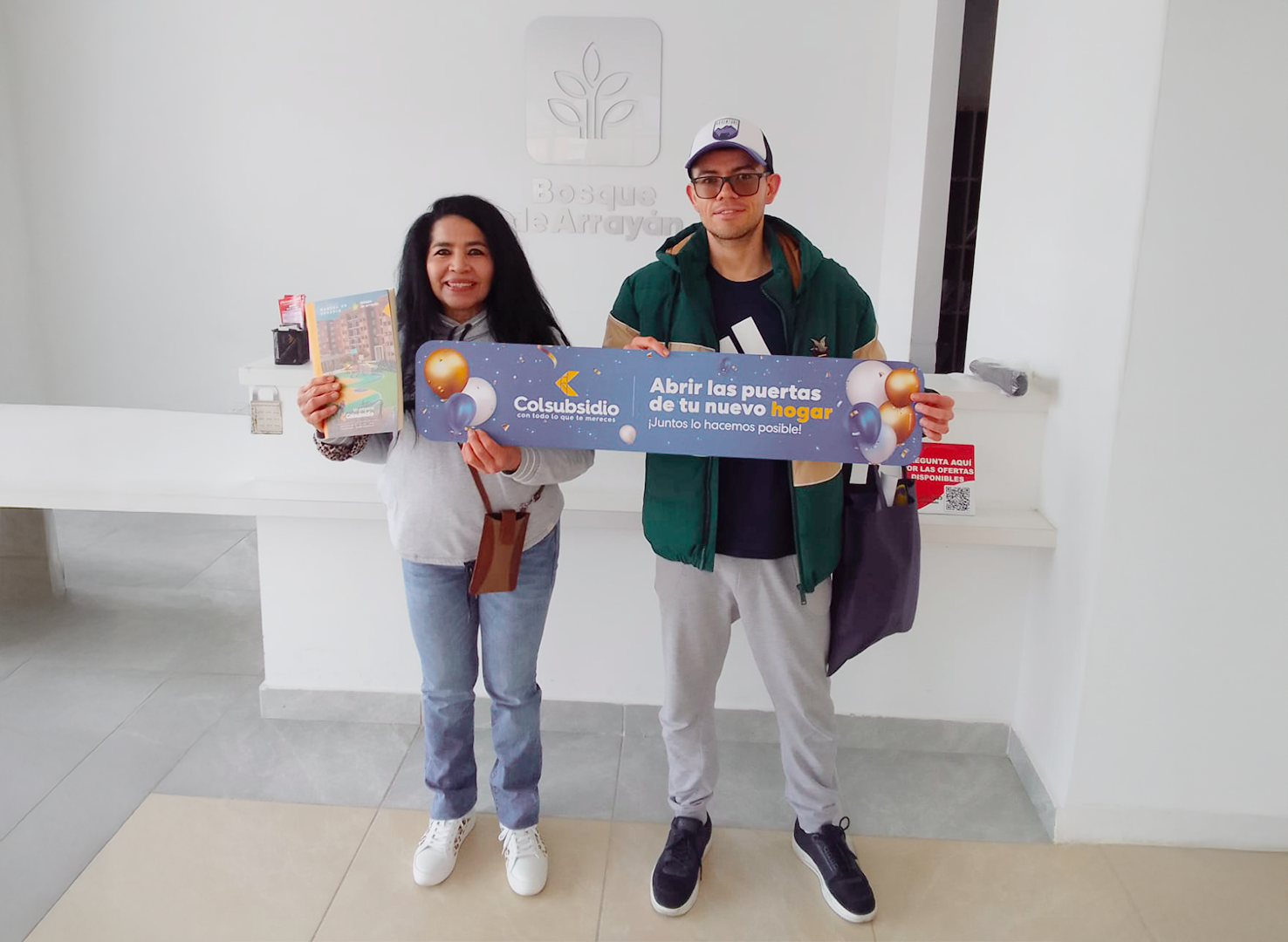 Luis Castro y su madre, beneficiarios del 
subsidio de vivienda de Colsubsidio.