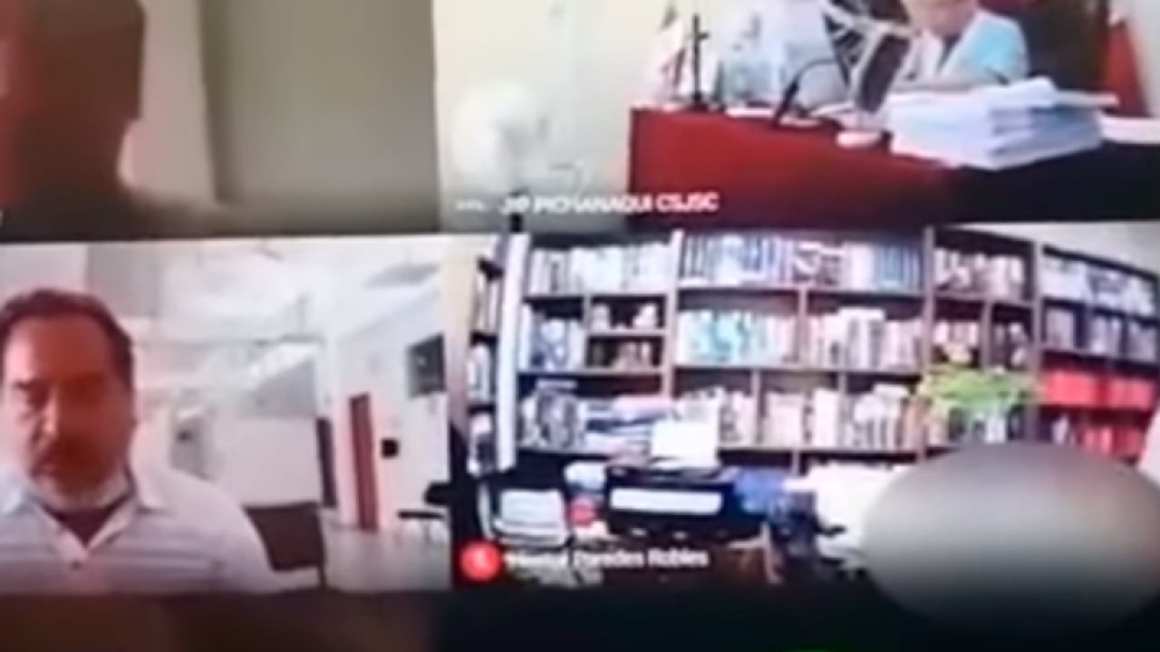 Captura de video de un abogado teniendo sexo en audiencia.