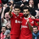 Luis Díaz y Mohamed Salah marcaron los goles de Liverpool