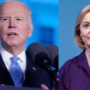 Joe Biden, presidente de Estados Unidos y Liz Truss, primera ministra de Reino Unido.