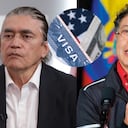 Gustavo Bolívar, Gustavo Petro e imagen referencia de una visa.