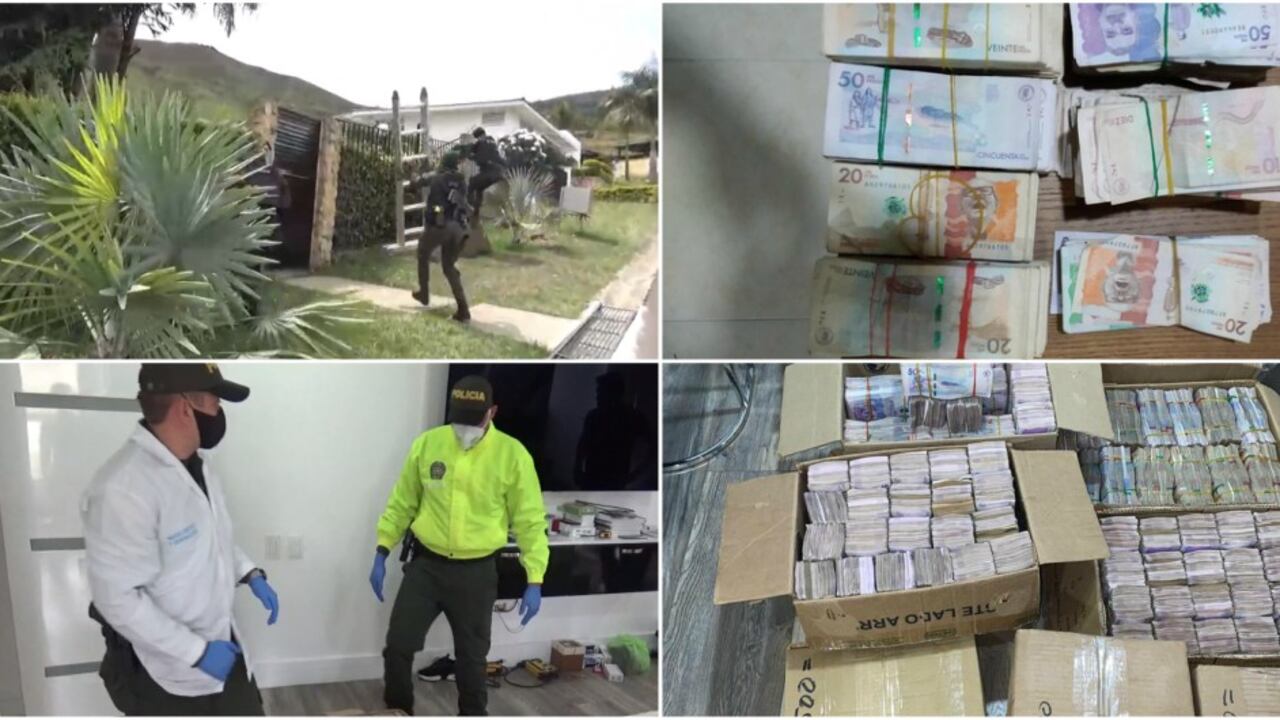 Imágenes de la narcocaleta hallada en Cali y del operativo para dar con la misma