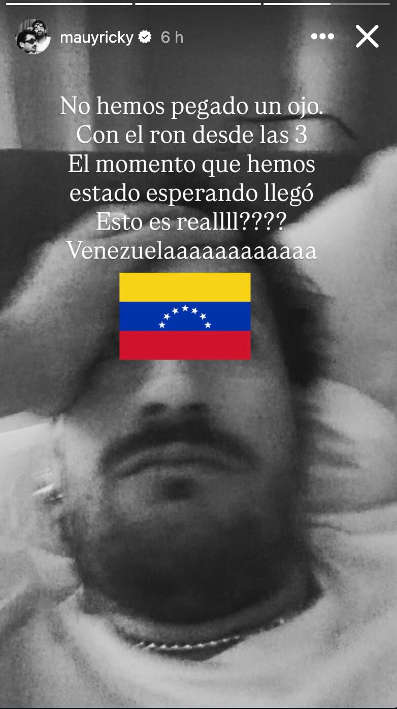 Mau y Ricky reaccionaron a la captura de Nicolás Maduro, presidente de Venezuela.