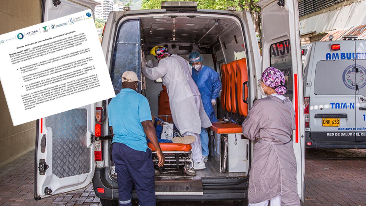 Gremios del sector salud piden respeto para la misión médica y corredores humanitarios.