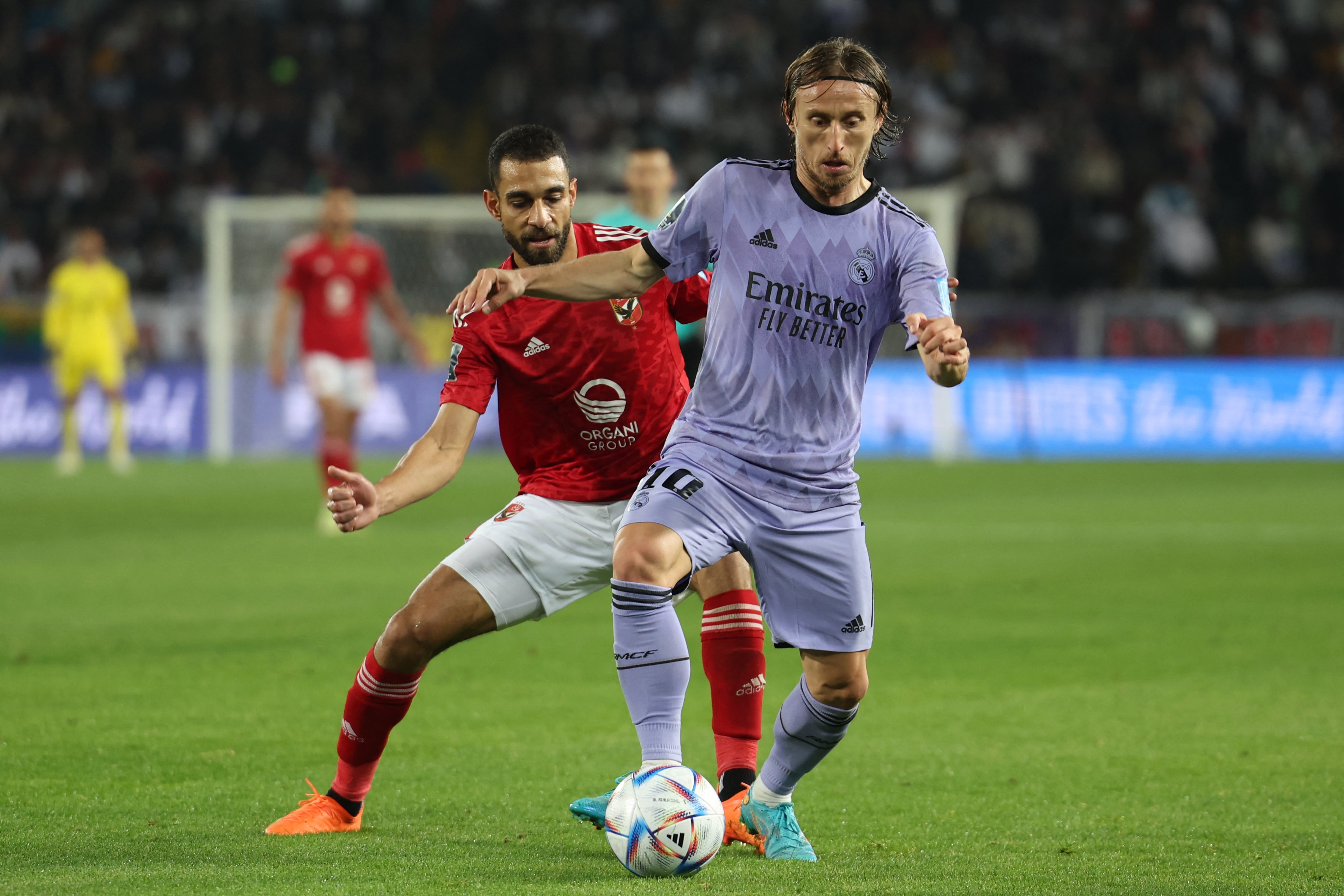 Luka Modric, conductor de las acciones del Real Madrid en el esquema de Ancelotti.