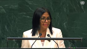 Delcy Rodríguez en la ONU.