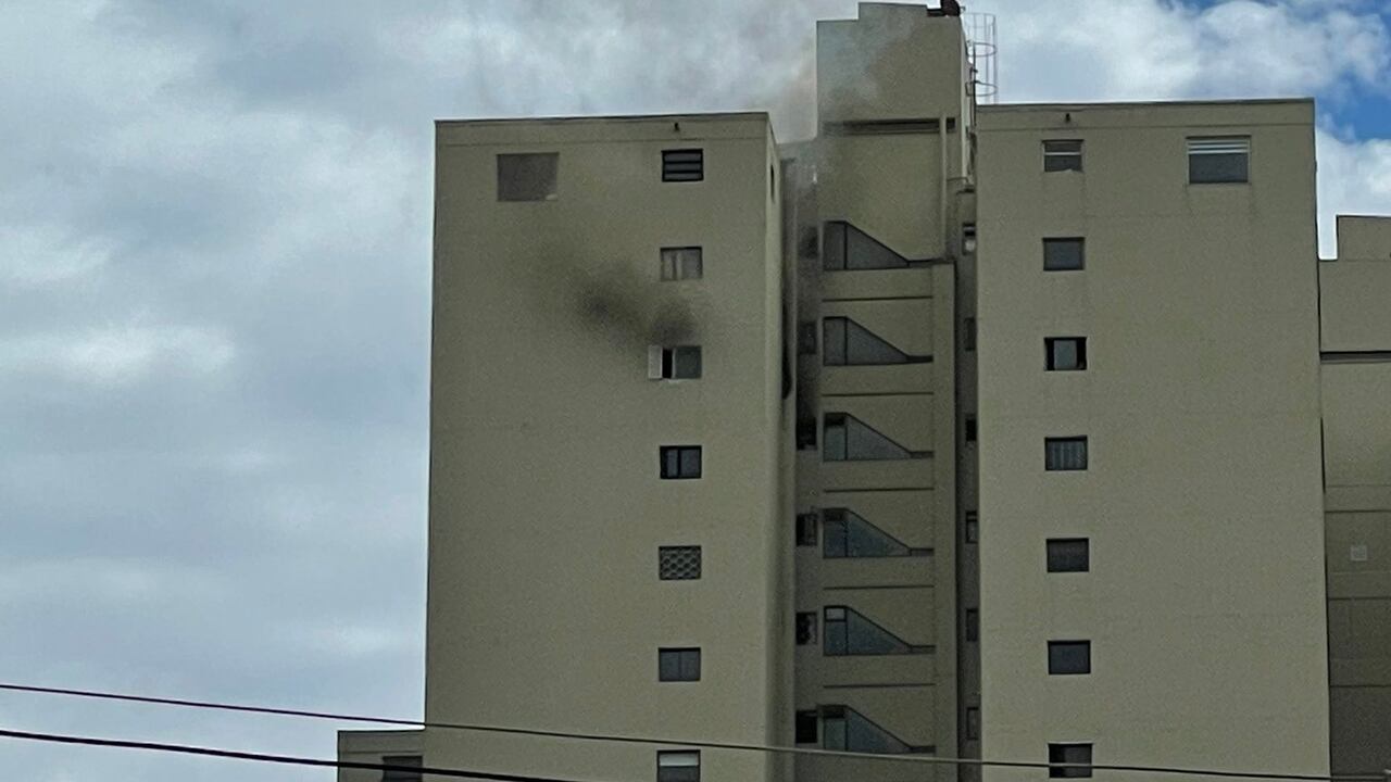 El incendio en el centro de Bogotá