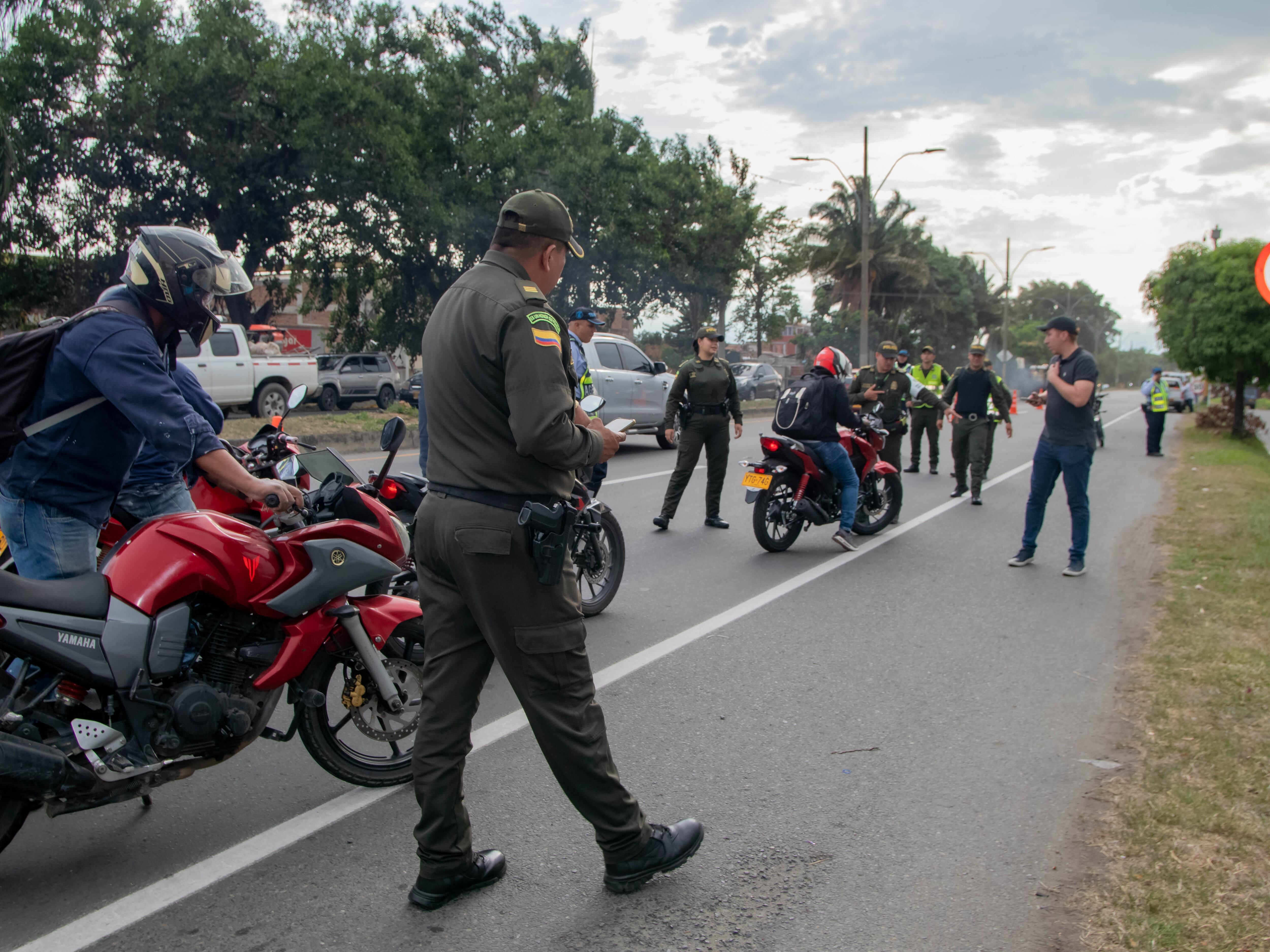 Operativos contra la criminalidad en Palmira