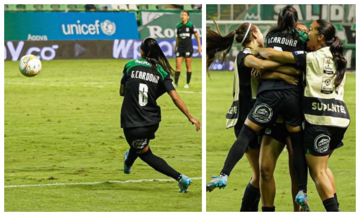 Geraldine Cardona, hermana de Edwin Cardona y un golazo para el empate entre Nacional y Cali