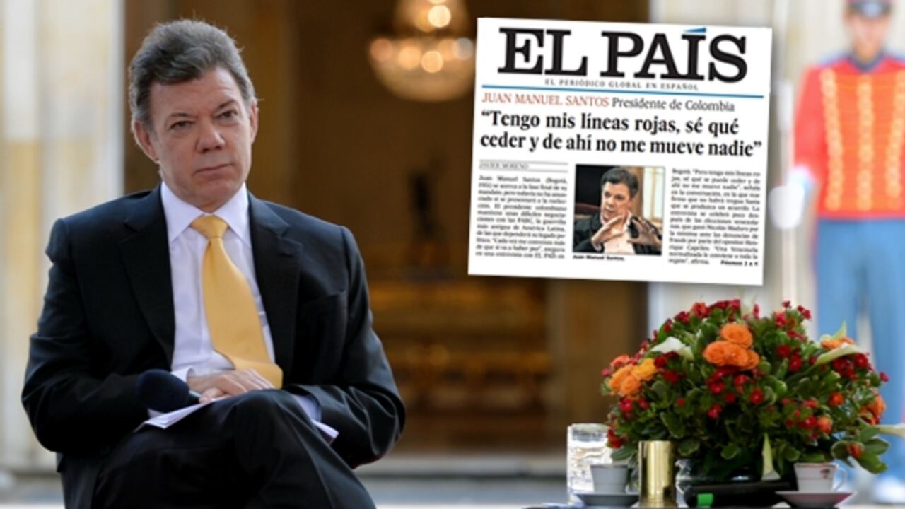 Juan Manuel Santos es portada de El País de España.