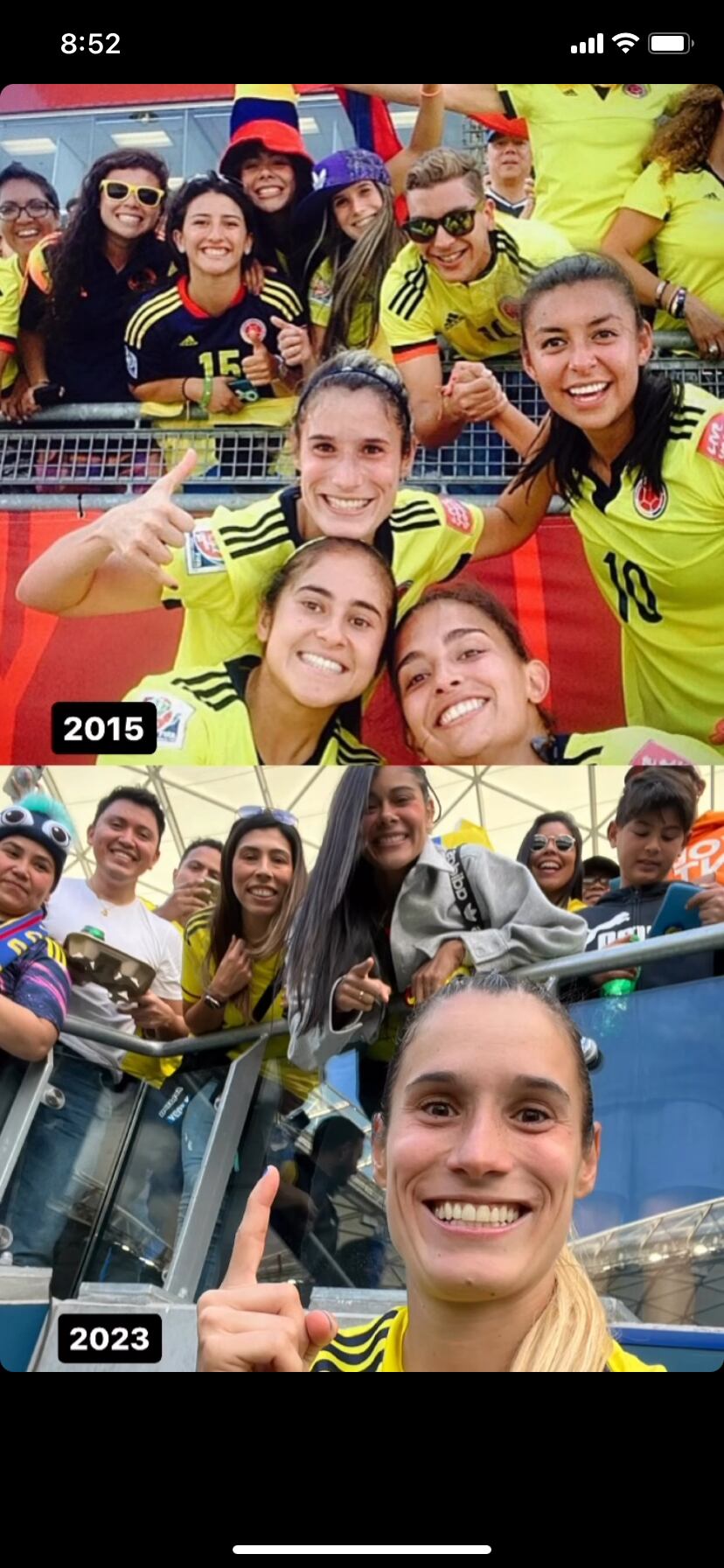 Daniela Montoya celebró el triunfo con su novia