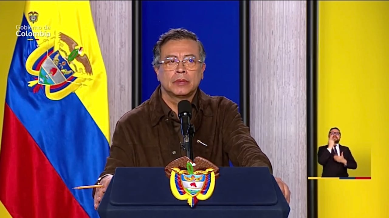 Presidente Gustavo Petro en alocución