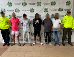 Integrantes de Los Salas capturados en Cartagena por narcotráfico.