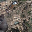 Esta imagen de satélite Maxar tomada y publicada el 28 de febrero de 2022, se observan despliegues de campo de las fuerzas terrestres y un convoy en Khilchikha, Bielorrusia, al norte de la frontera con Ucrania.